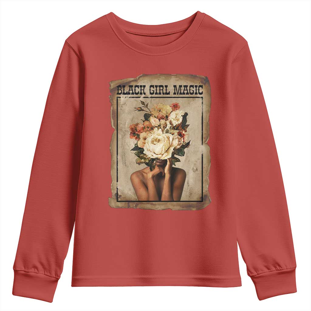 Black Girl Magic Youth Sweatshirt Feminist Black Women In History - African Pride