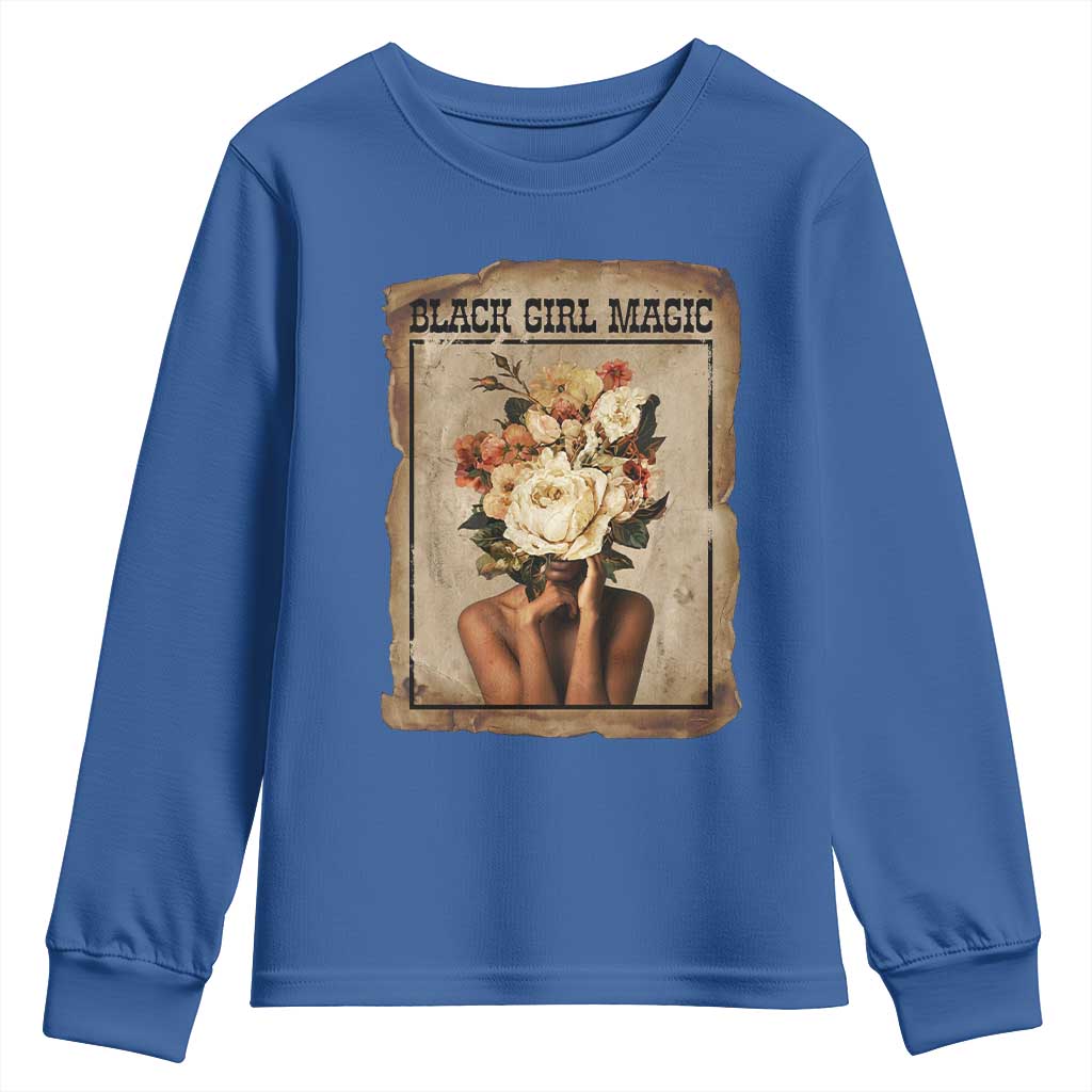 Black Girl Magic Youth Sweatshirt Feminist Black Women In History - African Pride