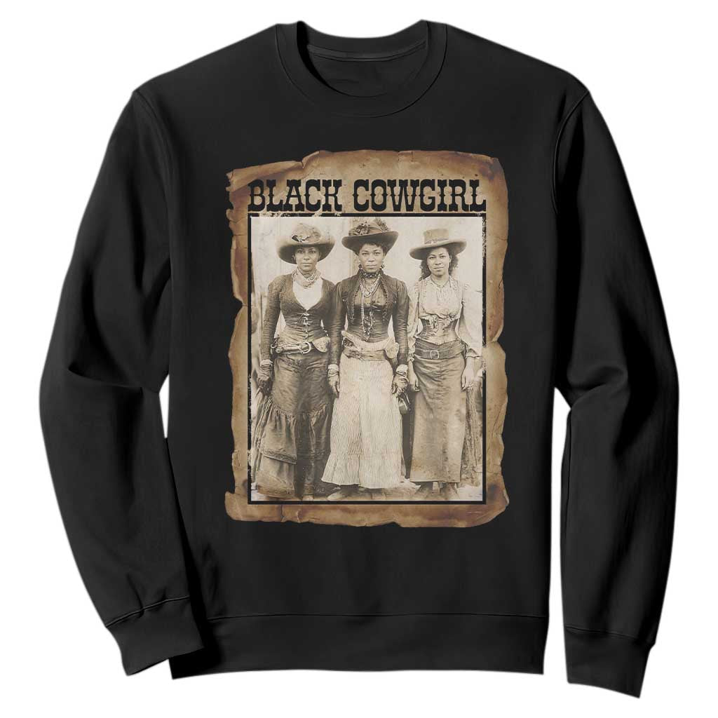 Black Cowgirl Pride Sweatshirt Western Black History Month Gift - African Pride