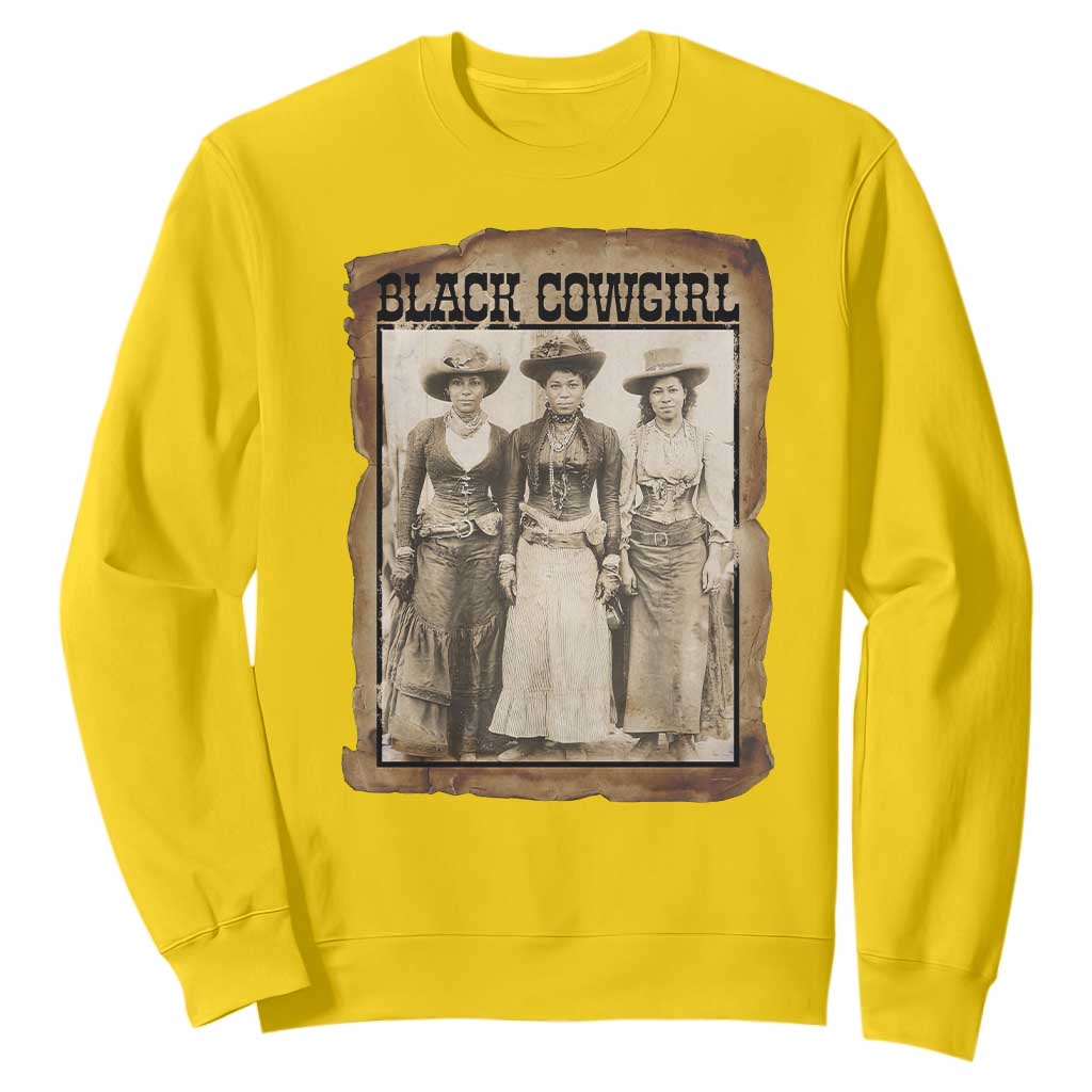 Black Cowgirl Pride Sweatshirt Western Black History Month Gift - African Pride