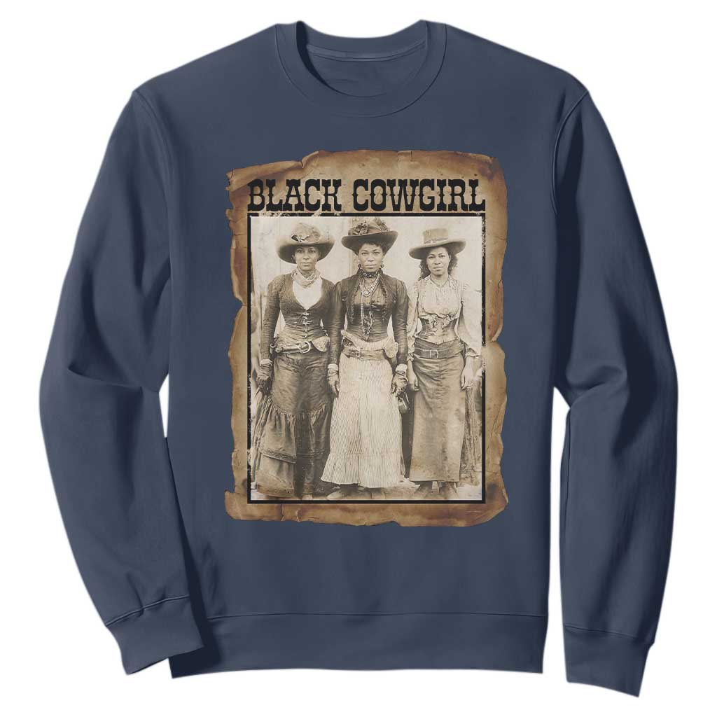 Black Cowgirl Pride Sweatshirt Western Black History Month Gift - African Pride