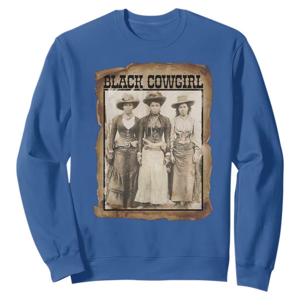Black Cowgirl Pride Sweatshirt Western Black History Month Gift - African Pride