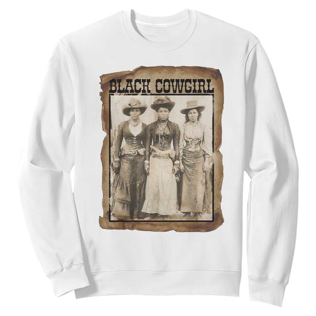 Black Cowgirl Pride Sweatshirt Western Black History Month Gift - African Pride