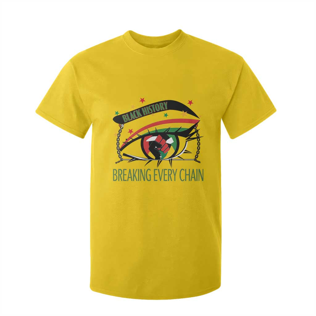 Breaking Every Chain T Shirt For Kid Black History Month Freedom Gift - African Pride