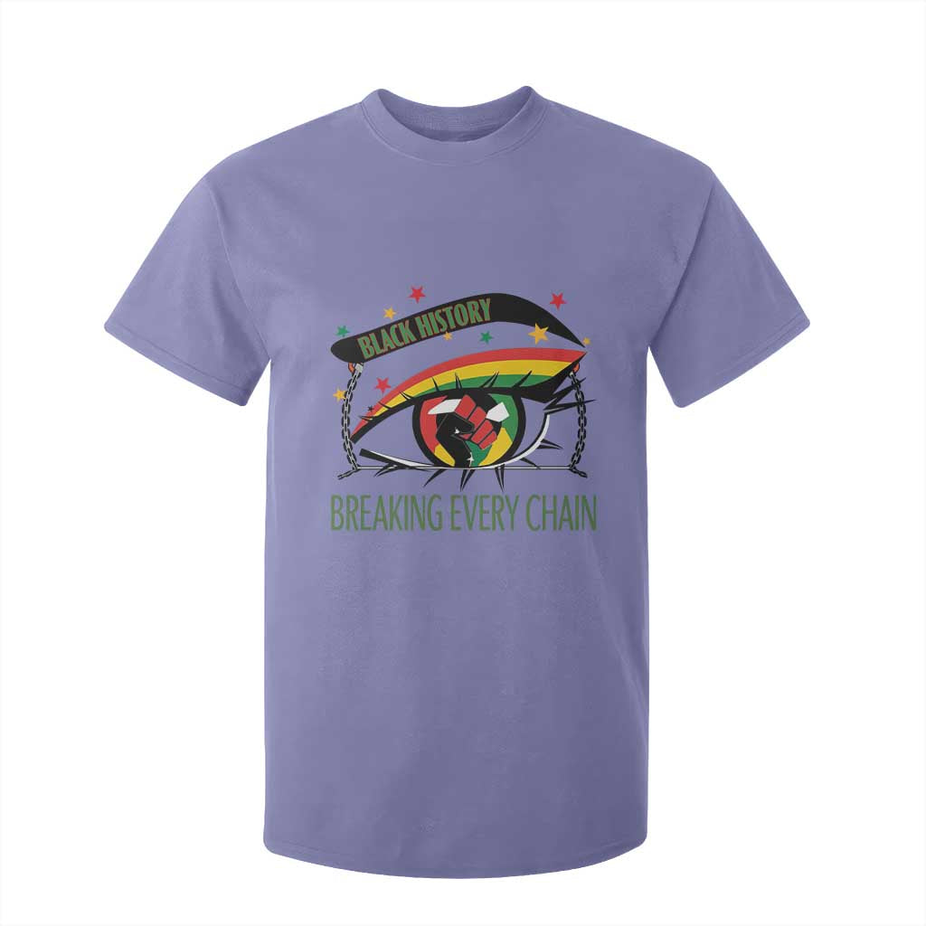Breaking Every Chain T Shirt For Kid Black History Month Freedom Gift - African Pride