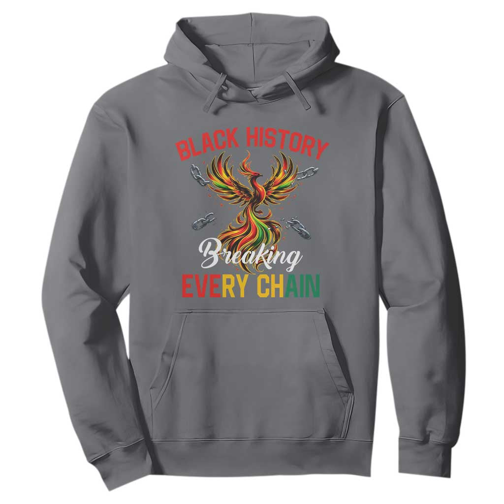 Phoenix Rising Breaking Every Chain Hoodie Black History Month Freedom Gift - African Pride