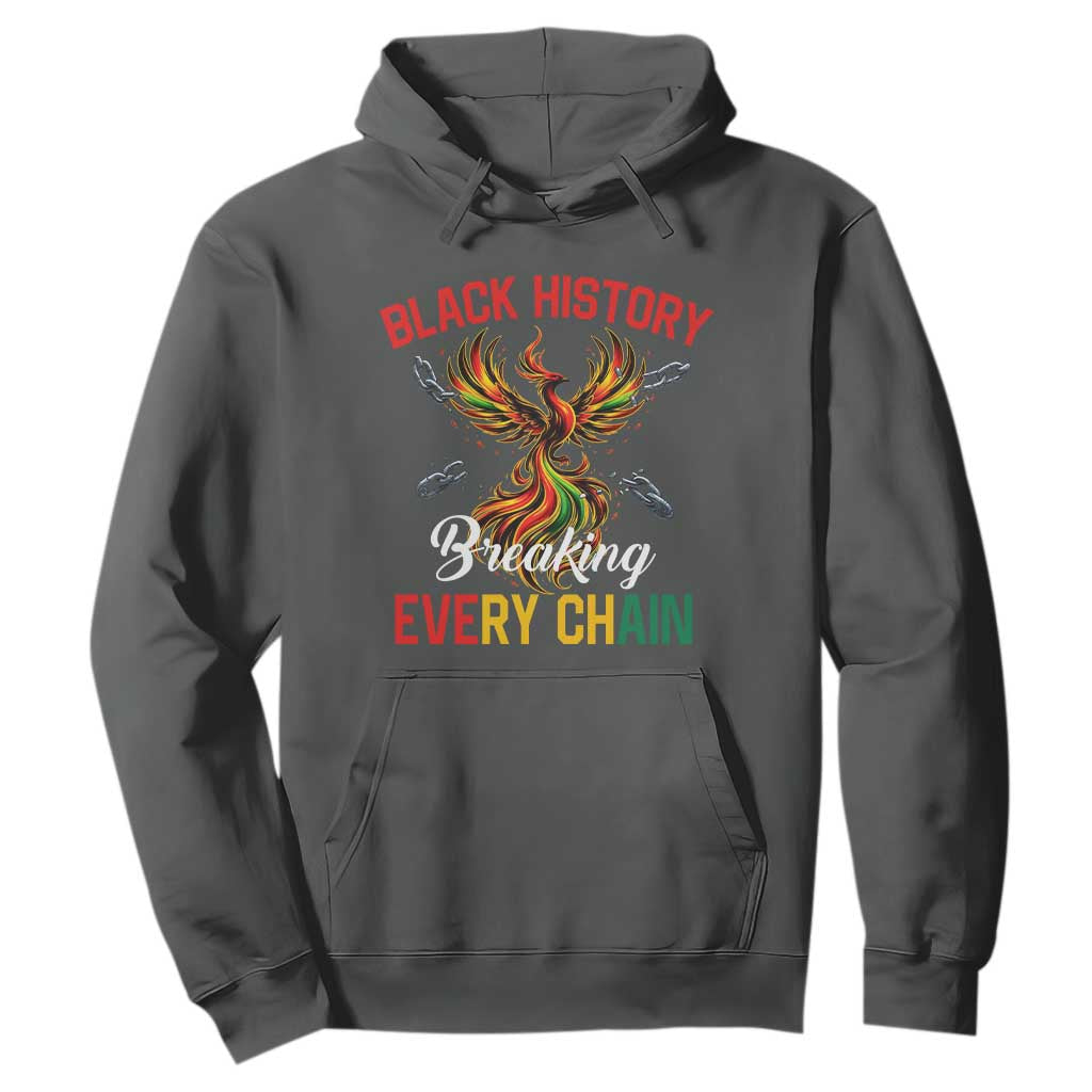 Phoenix Rising Breaking Every Chain Hoodie Black History Month Freedom Gift - African Pride