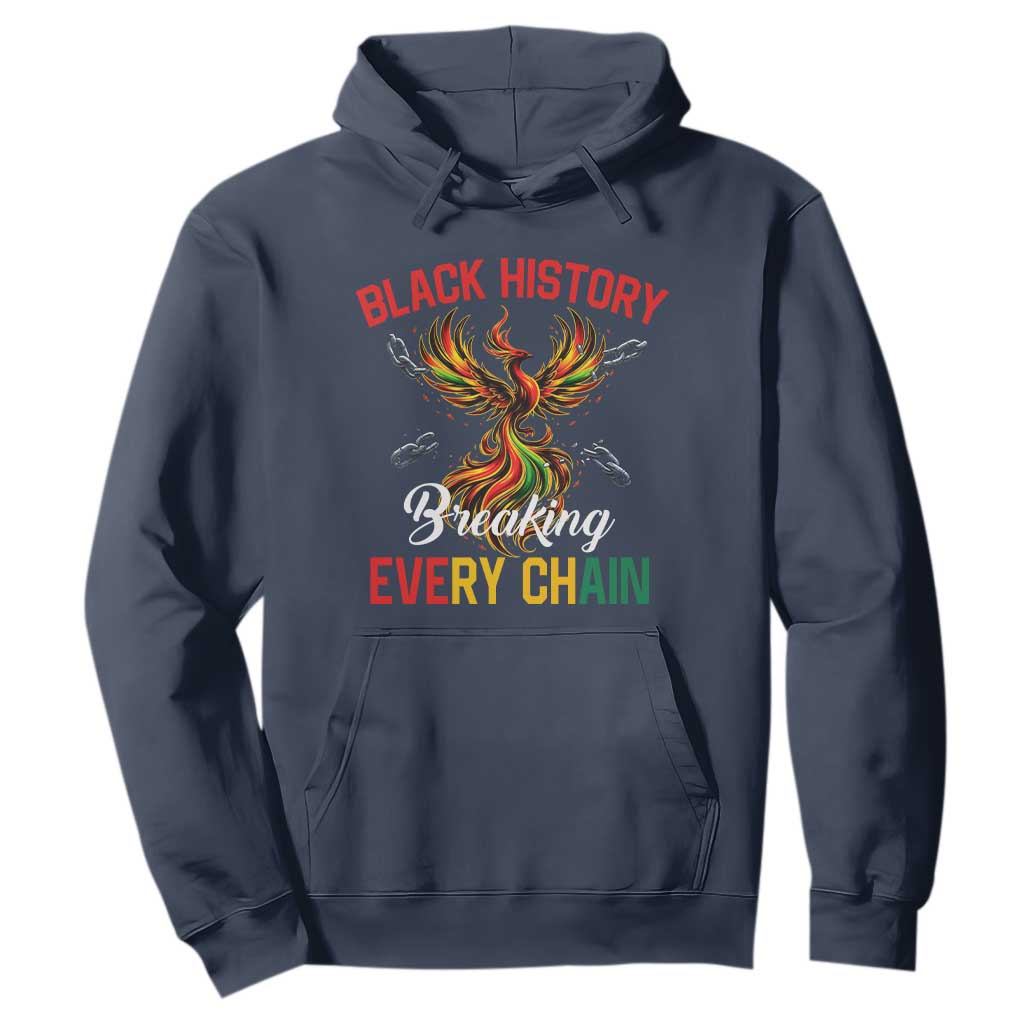 Phoenix Rising Breaking Every Chain Hoodie Black History Month Freedom Gift - African Pride