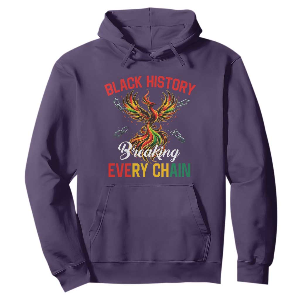 Phoenix Rising Breaking Every Chain Hoodie Black History Month Freedom Gift - African Pride