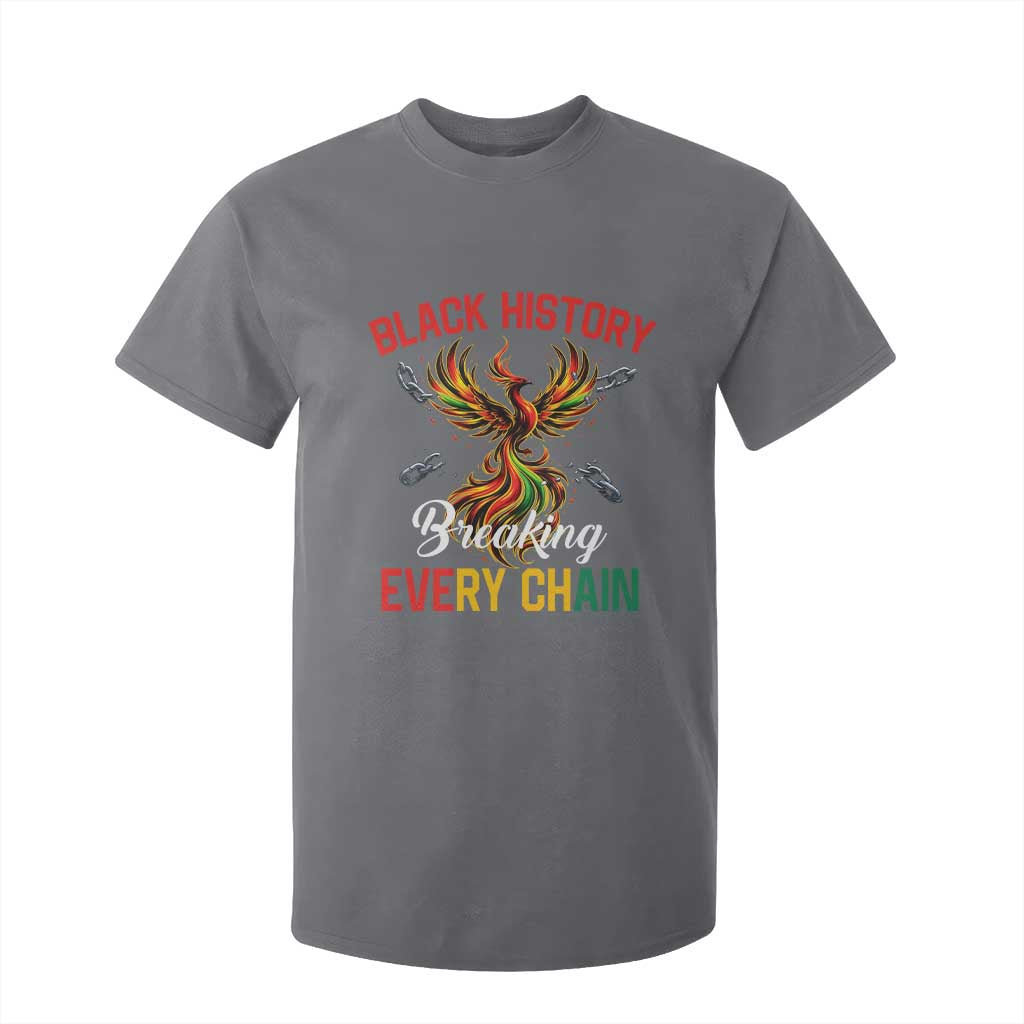 Phoenix Rising Breaking Every Chain T Shirt For Kid Black History Month Freedom Gift - African Pride