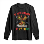 Phoenix Rising Breaking Every Chain Long Sleeve Shirt Black History Month Freedom Gift - African Pride