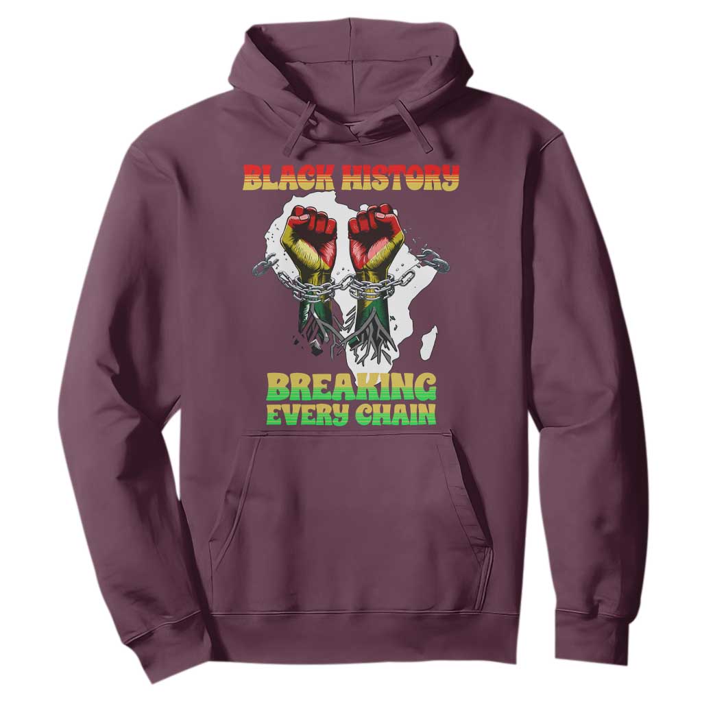 African American Civil Rights Gift Hoodie Breaking Every Chain - African Pride