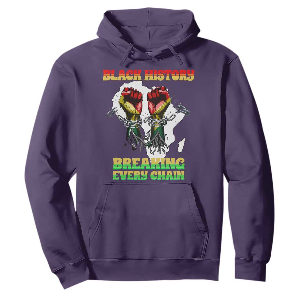 African American Civil Rights Gift Hoodie Breaking Every Chain - African Pride