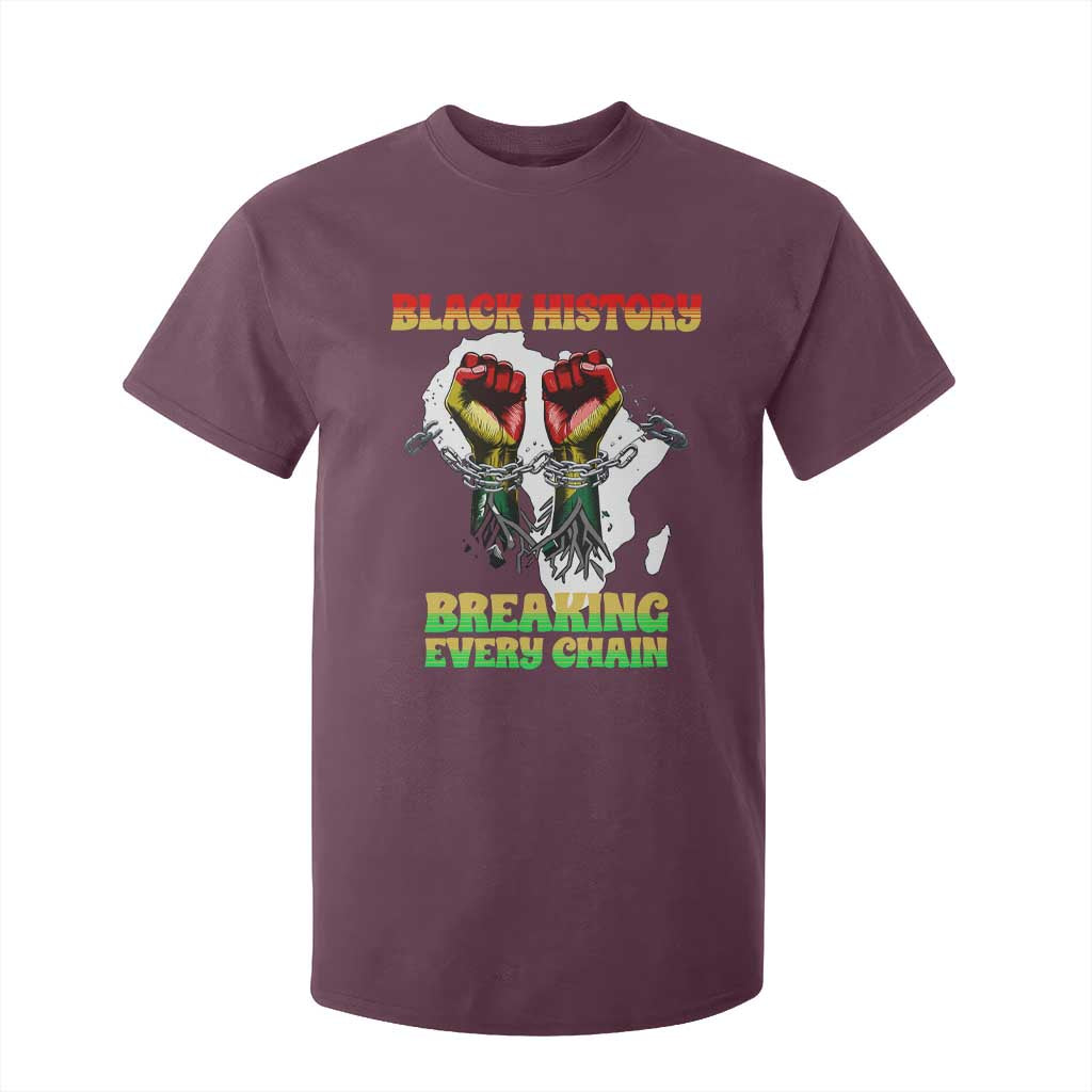 African American Civil Rights Gift T Shirt For Kid Breaking Every Chain - African Pride