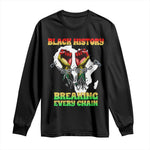 African American Civil Rights Gift Long Sleeve Shirt Breaking Every Chain - African Pride