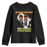 African American Civil Rights Gift Youth Sweatshirt Breaking Every Chain - African Pride