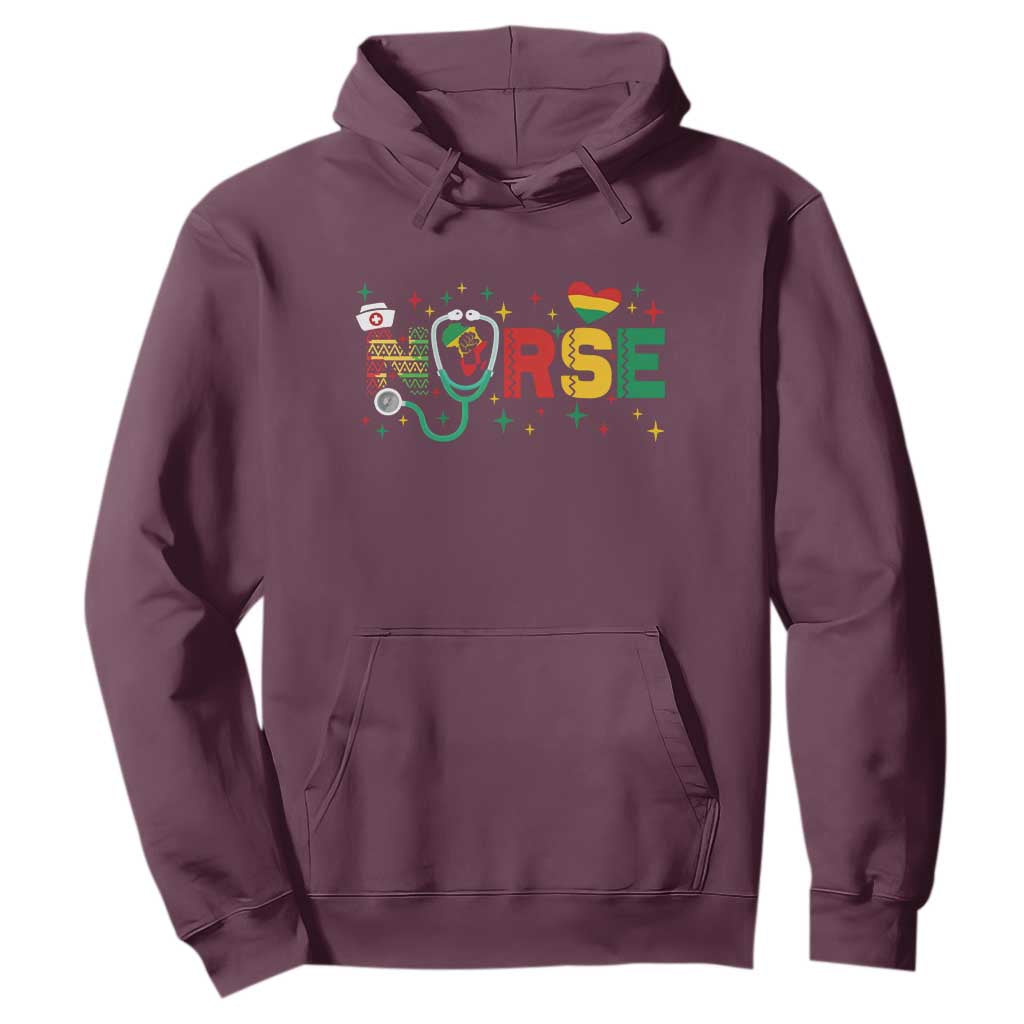 Proud Black Nurse Hoodie Black History Month Gift - African Pride