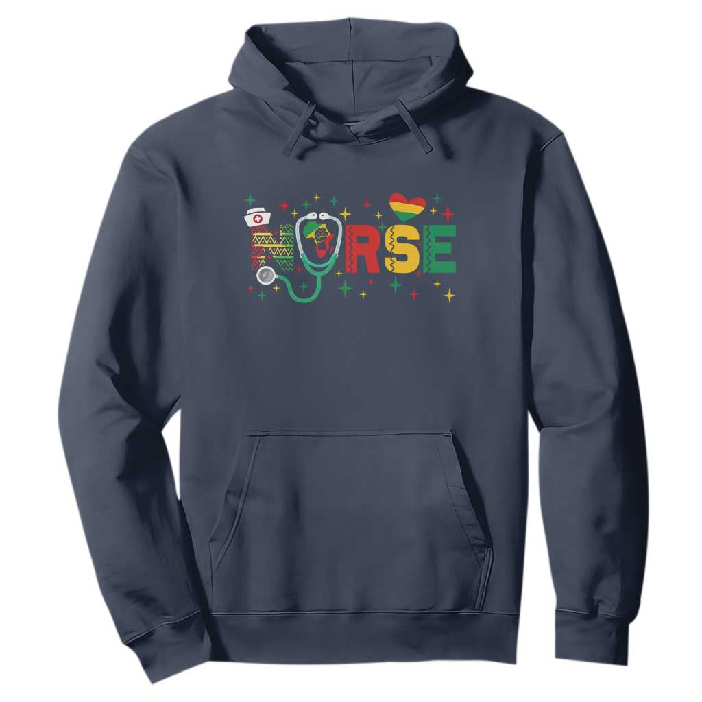 Proud Black Nurse Hoodie Black History Month Gift - African Pride