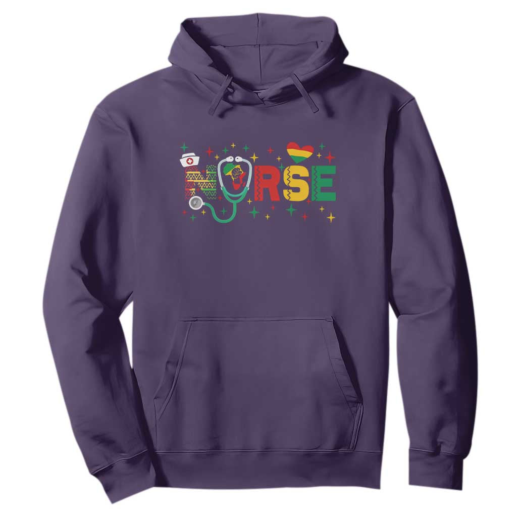 Proud Black Nurse Hoodie Black History Month Gift - African Pride