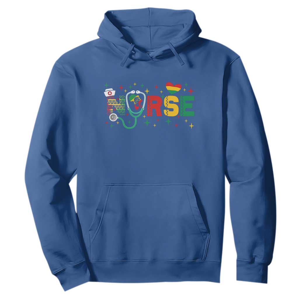 Proud Black Nurse Hoodie Black History Month Gift - African Pride