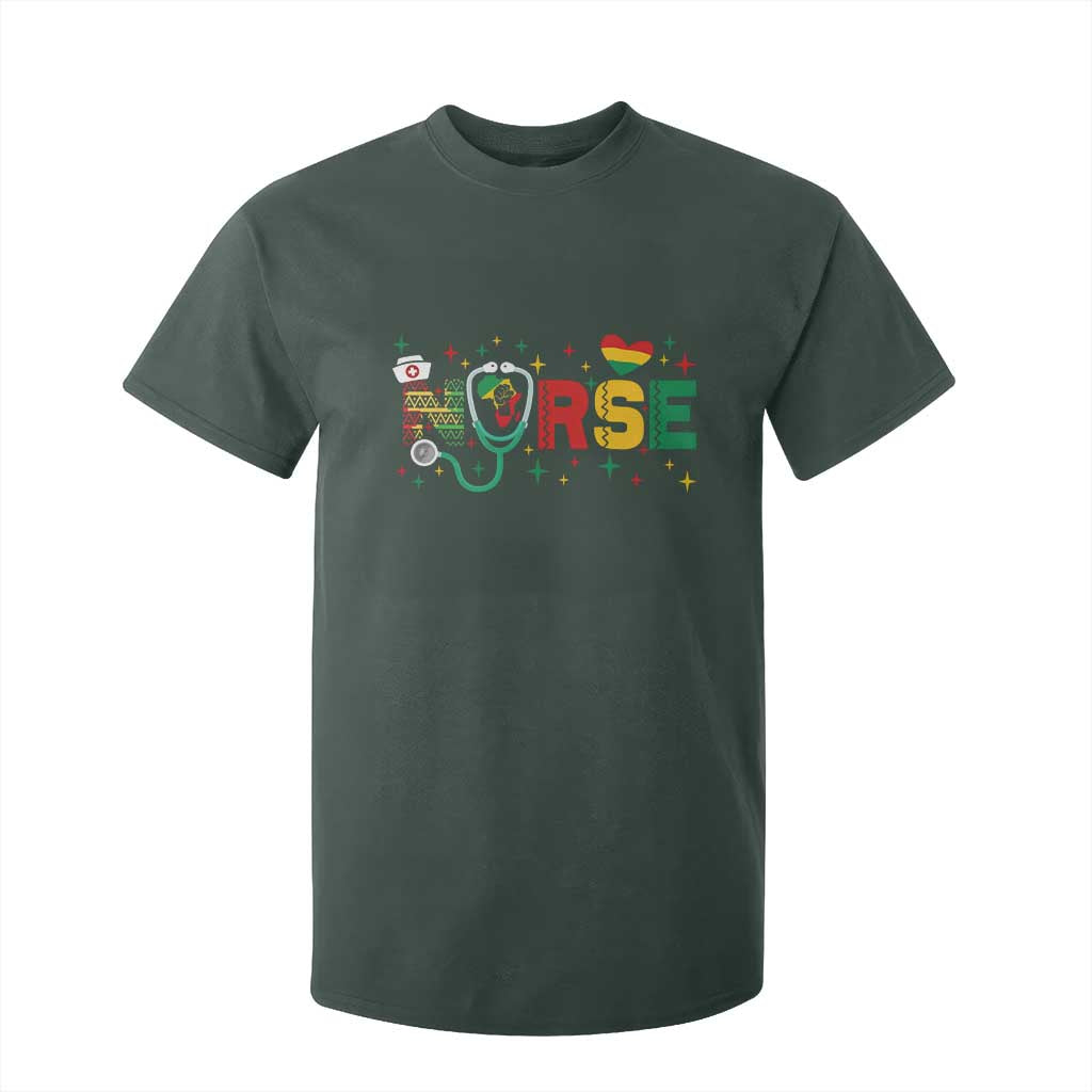 Proud Black Nurse T Shirt For Kid Black History Month Gift - African Pride