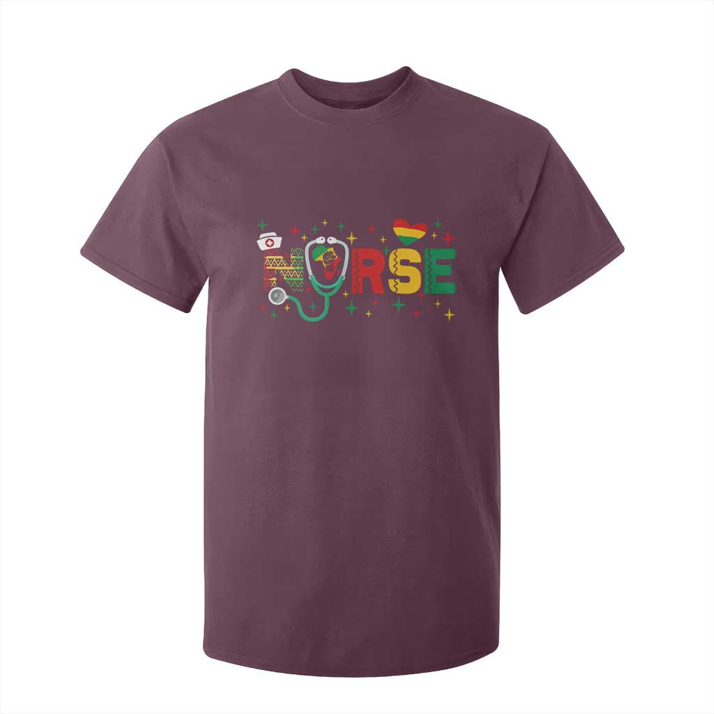 Proud Black Nurse T Shirt For Kid Black History Month Gift - African Pride