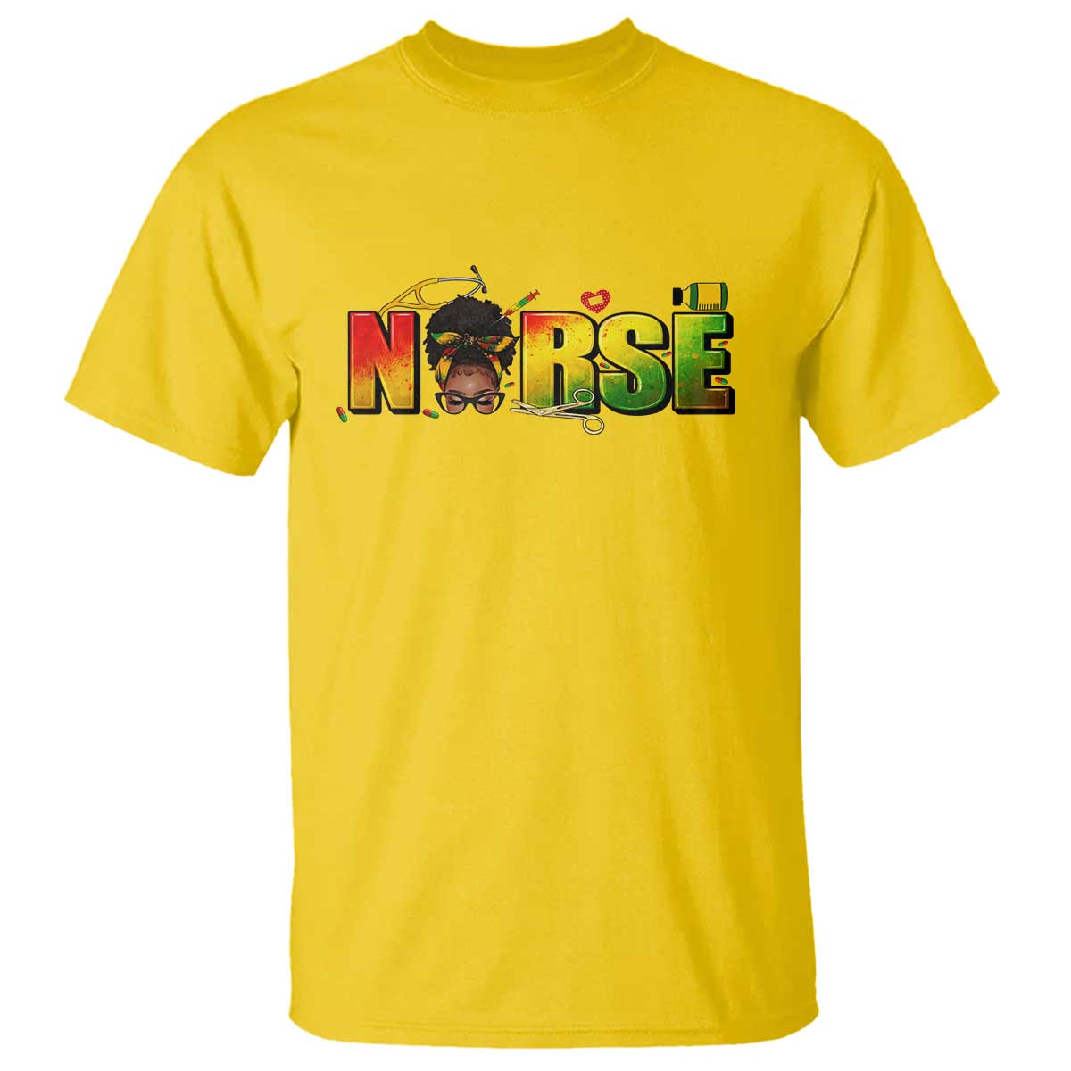 Proud Black Nurse T Shirt Black History Month Healthcare Gift - African Pride