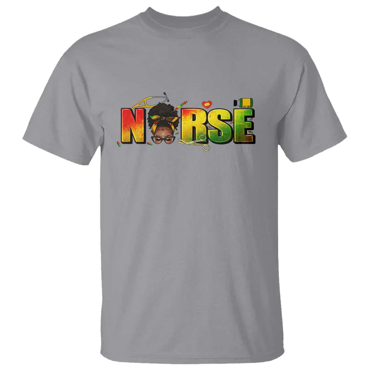 Proud Black Nurse T Shirt Black History Month Healthcare Gift - African Pride