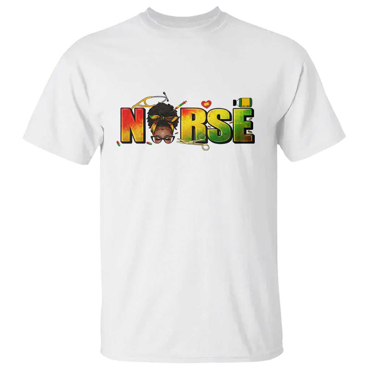 Proud Black Nurse T Shirt Black History Month Healthcare Gift - African Pride