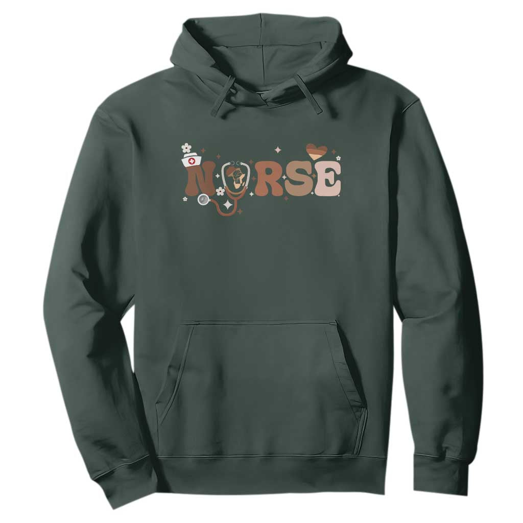 Strong Black Nurse Hoodie African American Healthcare Hero Gift - African Pride
