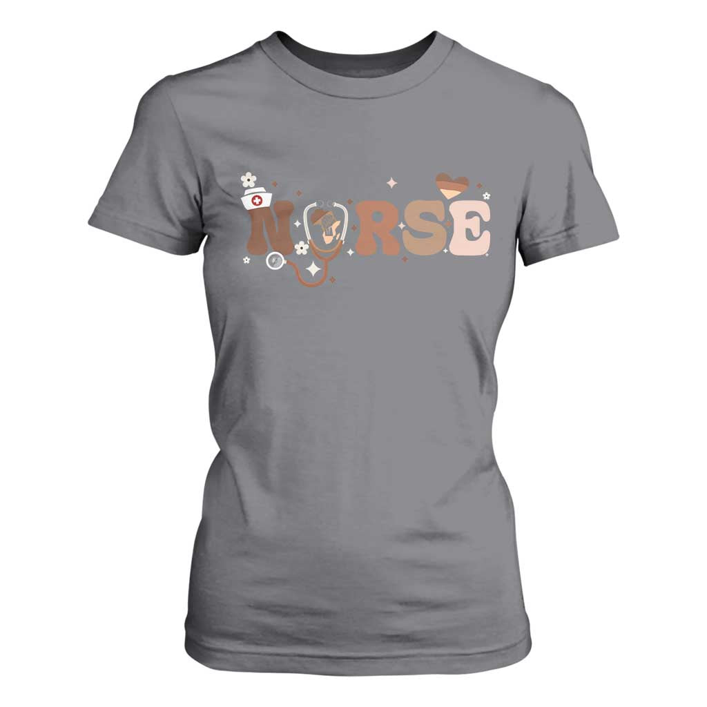 Strong Black Nurse T Shirt For Women African American Healthcare Hero Gift - African Pride