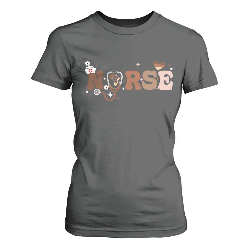 Strong Black Nurse T Shirt For Women African American Healthcare Hero Gift - African Pride