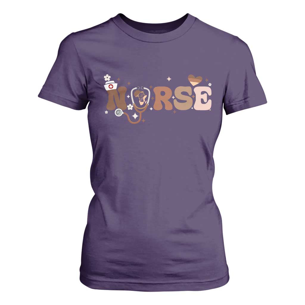 Strong Black Nurse T Shirt For Women African American Healthcare Hero Gift - African Pride