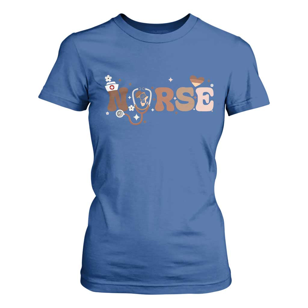 Strong Black Nurse T Shirt For Women African American Healthcare Hero Gift - African Pride