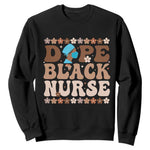 Dope Black Nurse Sweatshirt African American Black Nurse Gift - African Pride