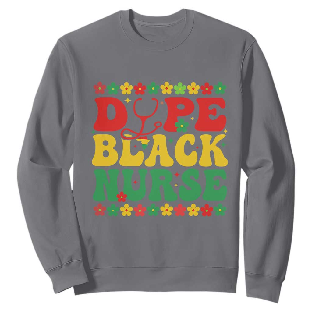 Melanin Queen Nursing Black History Month Gift Sweatshirt Dope Black Nurse