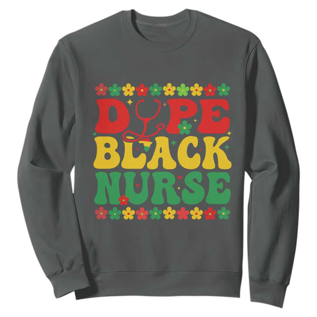 Melanin Queen Nursing Black History Month Gift Sweatshirt Dope Black Nurse