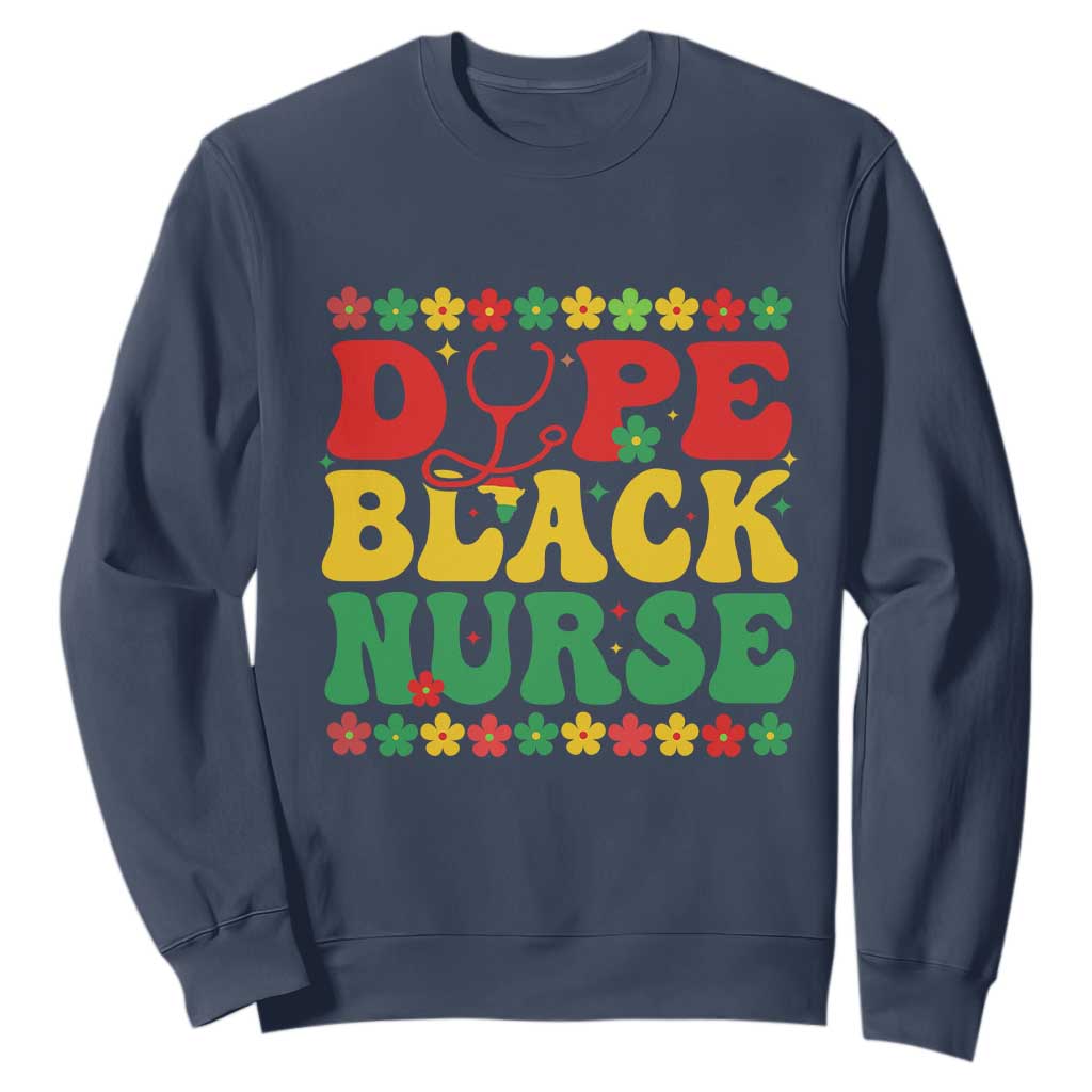 Melanin Queen Nursing Black History Month Gift Sweatshirt Dope Black Nurse