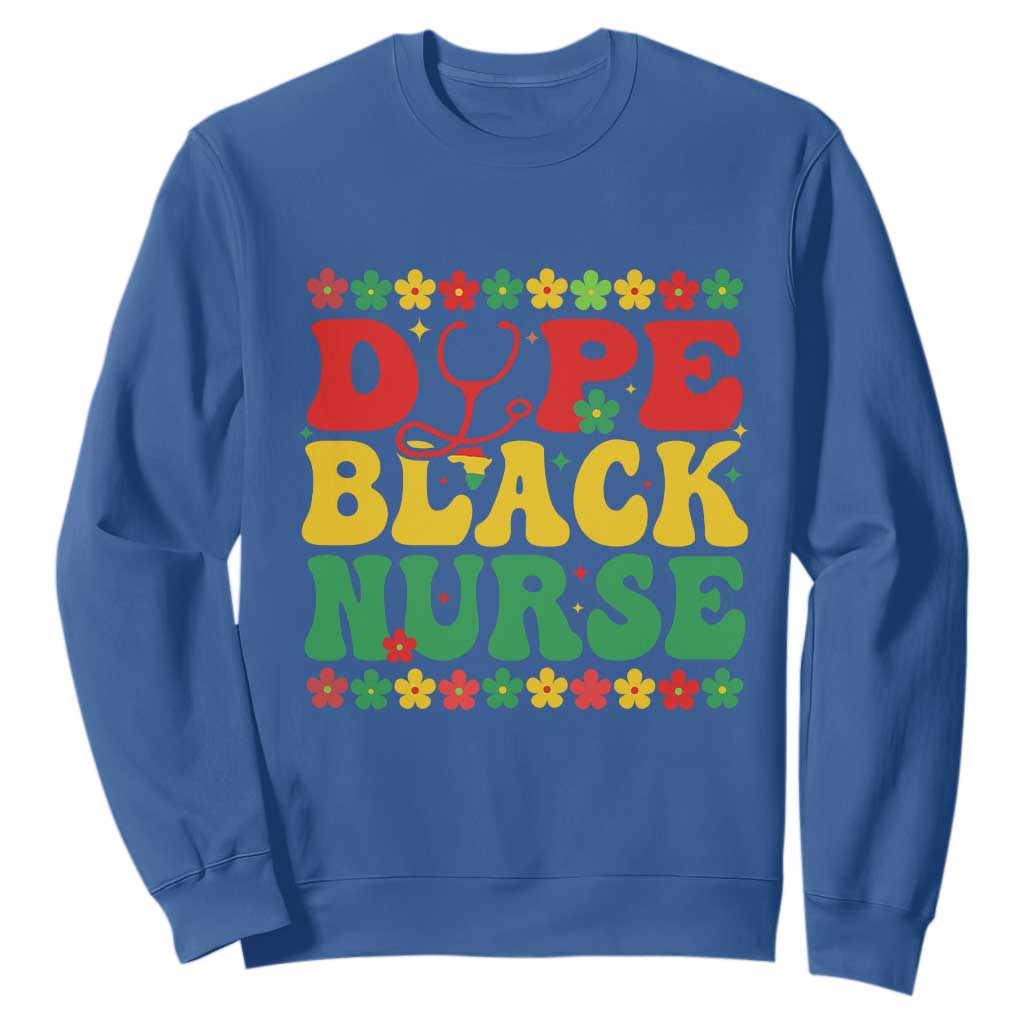 Melanin Queen Nursing Black History Month Gift Sweatshirt Dope Black Nurse