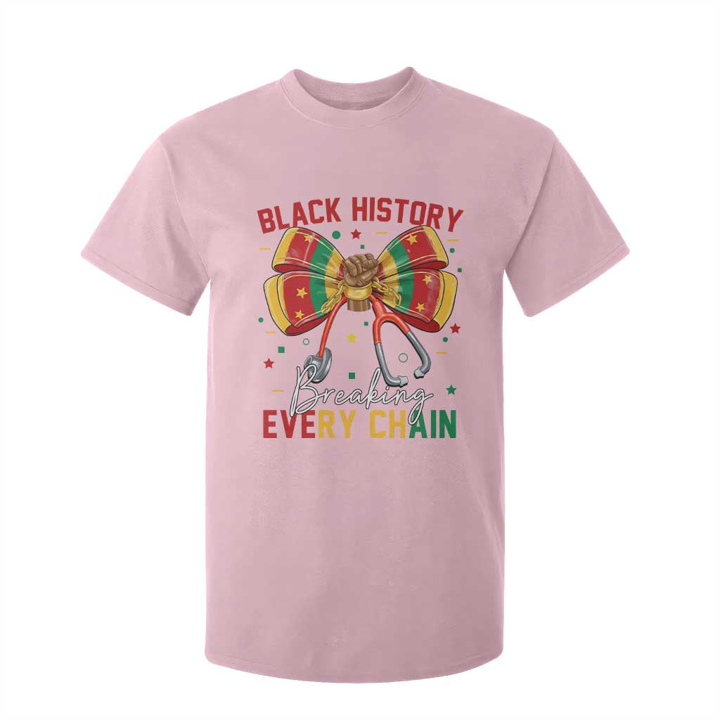 Black History Breaking Every Chain T Shirt For Kid Gift For Black Nurse - African Pride