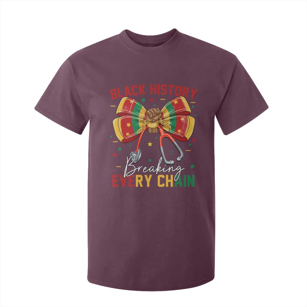 Black History Breaking Every Chain T Shirt For Kid Gift For Black Nurse - African Pride