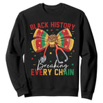 Black History Breaking Every Chain Sweatshirt Gift For Black Nurse - African Pride