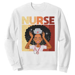 Strong Black Nurse Sweatshirt Black History Medical Professional Gift - African Pride