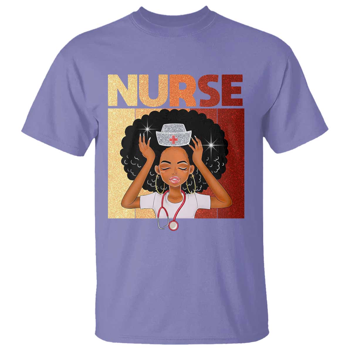 Strong Black Nurse T Shirt Black History Medical Professional Gift - African Pride