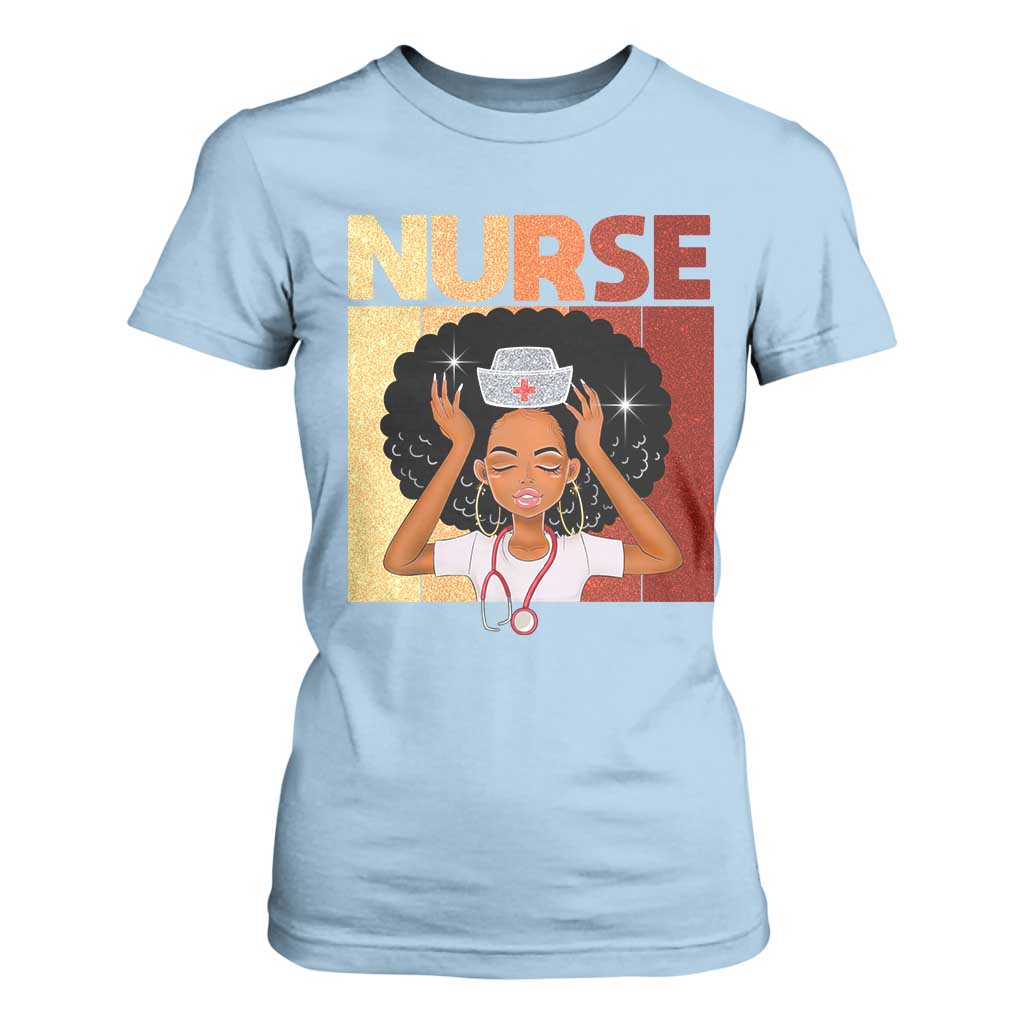Strong Black Nurse T Shirt For Women Black History Medical Professional Gift - African Pride