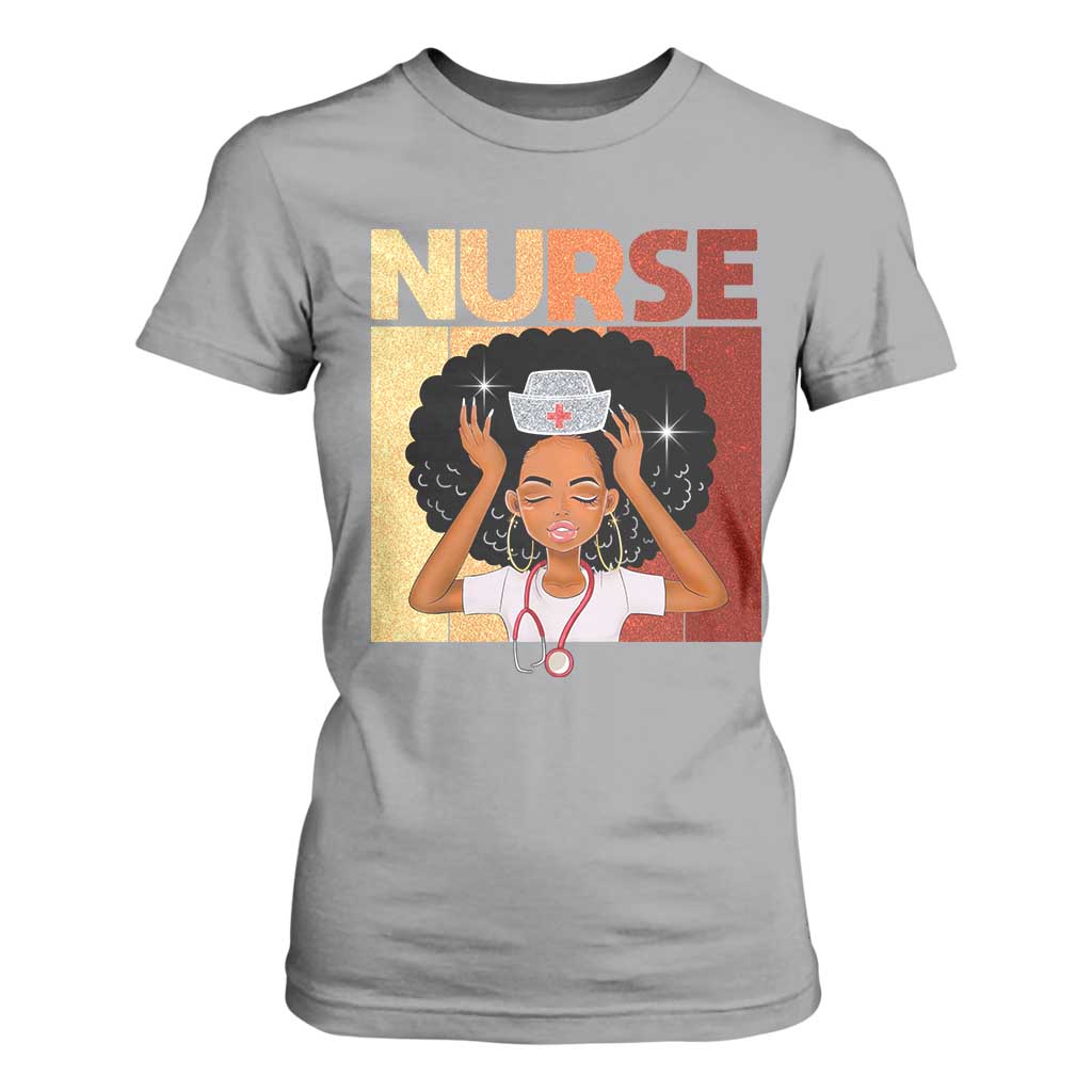 Strong Black Nurse T Shirt For Women Black History Medical Professional Gift - African Pride