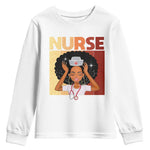 Strong Black Nurse Youth Sweatshirt Black History Medical Professional Gift - African Pride