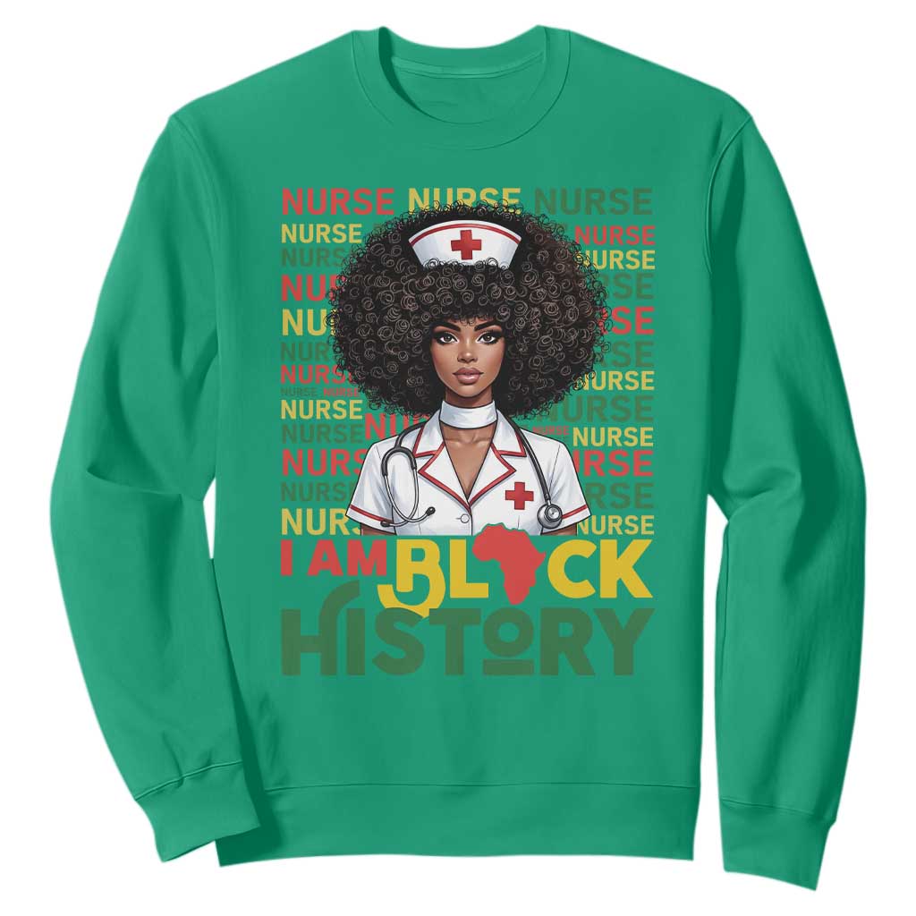 I Am Black History Sweatshirt Black History Month Nurse Gift - African Pride