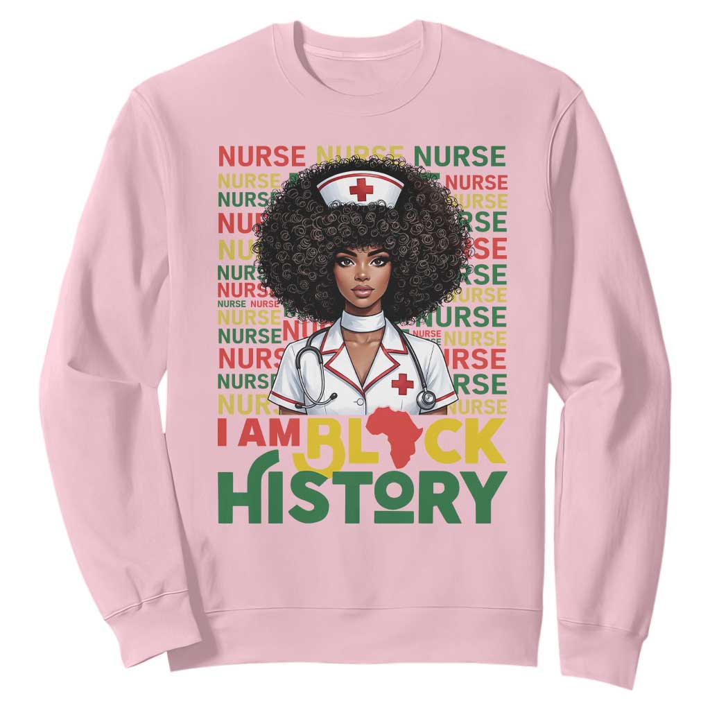 I Am Black History Sweatshirt Black History Month Nurse Gift - African Pride