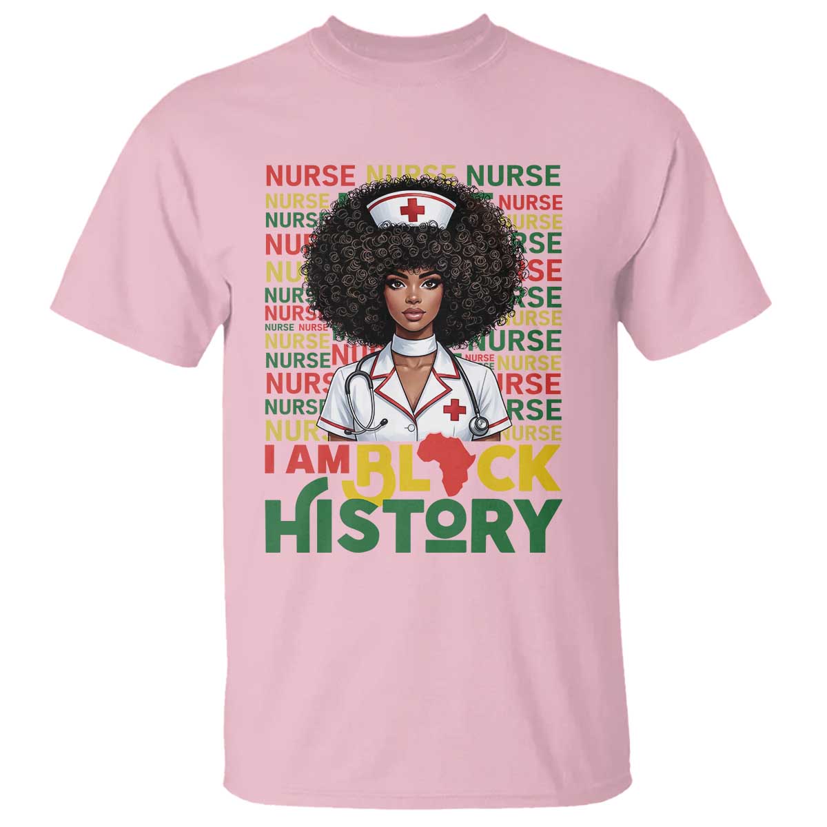 I Am Black History T Shirt Black History Month Nurse Gift - African Pride